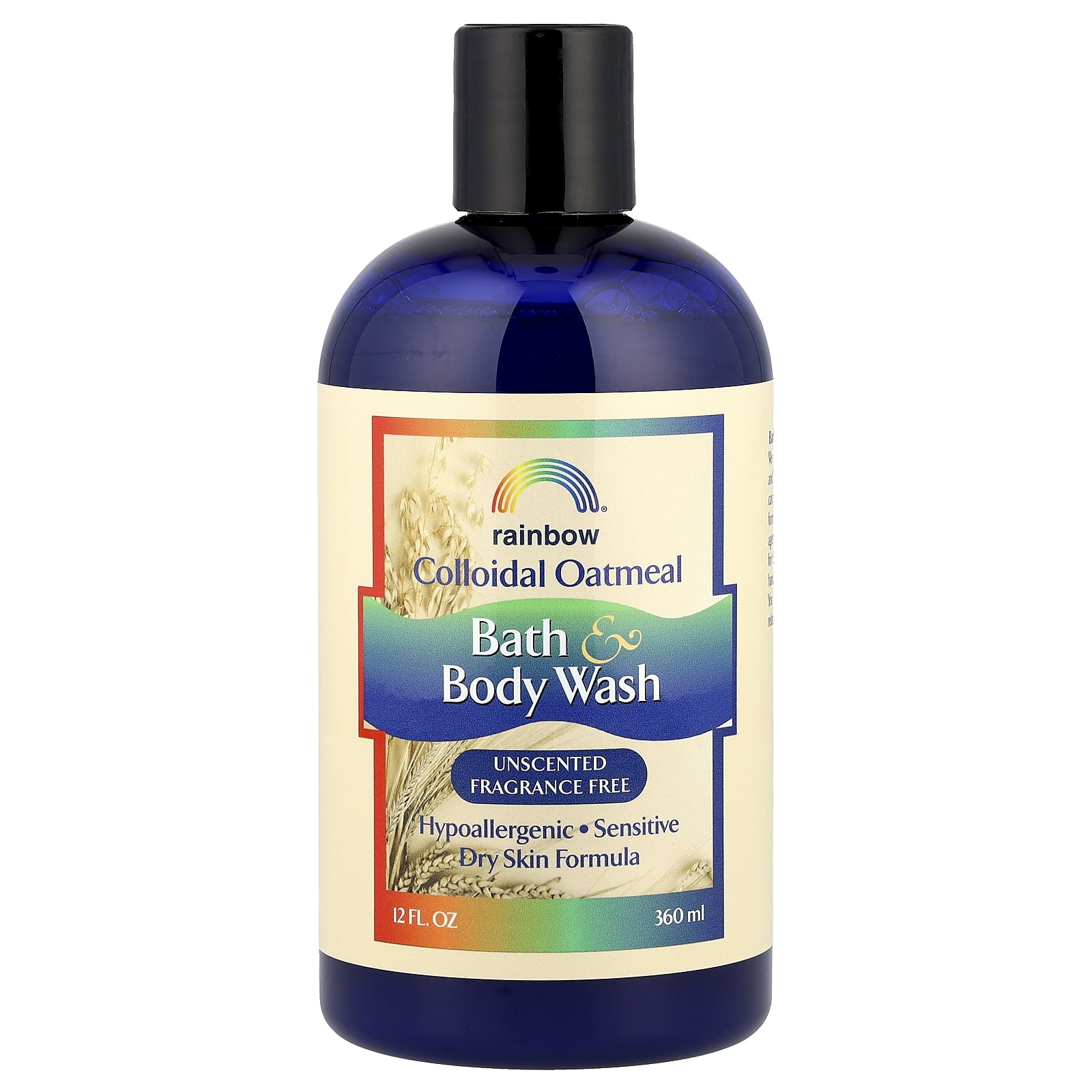 Rainbow Research Colloidal Oatmeal Bath and Body Wash - Fragrance Free - 12 oz