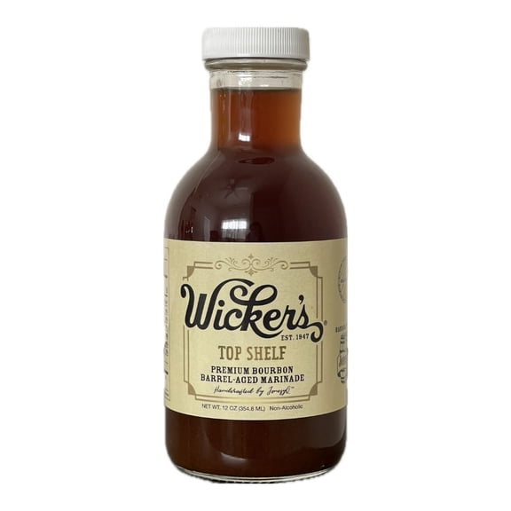Wicker's Top Shelf Premium Barrel-Aged Marinade, 12oz