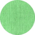 thumbnail image 1 of Ahgly Company Indoor Round Solid Emerald Green Modern Area Rugs, 8' Round, 1 of 4