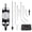 Black, variant on Neoteck Coaxial Centering Indicator 0-0.15''/0.0005'' Dial Indicator Set with Storage Case Accurate Co-Ax Indicator for Milling Machine Center Test Dial-Silver