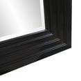thumbnail image 5 of Tyler Dillon Glossy Black Full Length Rectangular Mirror with Stepped Wood Frame 82"H x 34"W, 5 of 6