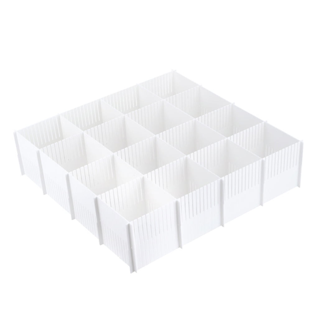 Supvox 10Pcs Multipurpose White Drawer Division Boards for Home Use Efficient Storage Solution