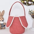 thumbnail image 4 of Easter Bunny Cute Candy Storage Toy Holder With Rabbit Ears For Kids Home Textile Storage, 4 of 6