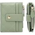 thumbnail image 2 of Small Wallet for Women,Leather Bifold Card Holder Ladies Wallets RFID Blocking Wallets Zipper Coin Pocket with ID Window(green), 2 of 42