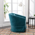 thumbnail image 4 of DeeHome 360-degree Swivel Accent Armchair Linen Blend Green, 4 of 9