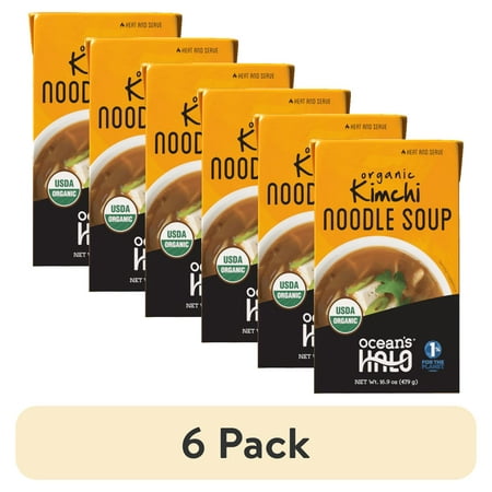 (6 pack) Ocean s Halo Organic Kimchi Noodle Soup Heat and Eat 16.9 oz (6 pack) Ocean s Halo Organic Kimchi Noodle Soup Heat and Eat 16.9 oz