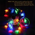 thumbnail image 2 of Luces de cadena de estrellas con pilas, luces de hadas impermeables de 50 LED de 16.4 pies, luces alimentadas por pilas con 8 modos de control remoto, 2 of 5
