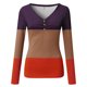 thumbnail image 5 of Tops Para Mujer Camisas de Manga Larga Otoño Moda Casual Estampado Con Cuello en V Camiseta Top Blusa Jersey Odeerbi ODB150800, 5 of 6