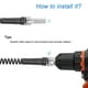 thumbnail image 5 of Uxcell Cable de desagüe de 6.56 pies, serpiente de plomería flexible, limpiador de desagües para cocina, 5 of 6