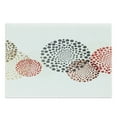 thumbnail image 1 of Abstract Cutting Board, Modern and Cool Design Surreal Dots Like and Circled Design Art, Decorative Tempered Glass Cutting and Serving Board, Large Size, Maroon Grey Red, by Ambesonne, 1 of 1