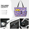 thumbnail image 3 of Fotbe Pugs and Flowers Bolsa de Viaje para Playa - Resistente al Agua, Bolsa Tote de Gran Capacidad y Ligera con 7 Bolsillos para Mujeres y Hombres, 3 of 7