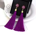 thumbnail image 3 of Visland Women Fashion Bohemian Earrings Jewelry Long Tassel Fringe Boho Hook Drop Dangle, 3 of 3
