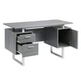 thumbnail image 4 of Techni Mobili Bureau de bureau Moderne à 3 Tiroirs et Classeur Vertical, Gris, 4 of 5