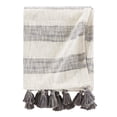 thumbnail image 2 of Brielle Home Lara Striped Cotton Throw Blanket, 2 of 4
