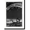 thumbnail image 2 of Historic Framed Print, [Broadside advertisement for Hungarian newspaper coverage of World War I]: Kepes Ujsag" illus. newsp. - soldier in trench watching shooting star", 17-7/8" x 21-7/8", 2 of 9