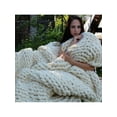 thumbnail image 3 of Thick Chunky Chenille Yarn Super Soft DIY Blanket Bulky Arm Knitting Wool Yarn Roving Crocheting, 3 of 4