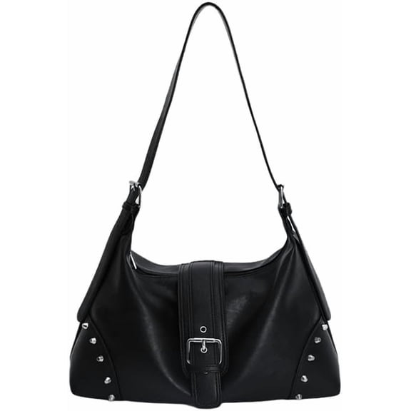 Sunyuer Slouchy Vegan Leather Shoulder Bag for Women,Trendy Soft Crossbody Hobo Bags,Stylish Everyday Tote Purses Handbags