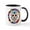 White/Black Inside, variant on CafePress - Floral Sugar Skull - 11 oz Ceramic Mug - Novelty Coffee Tea Cup