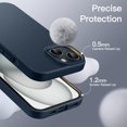 thumbnail image 5 of JETech Silicone Case for iPhone 15 Plus 6.7-Inch, Silky-Soft Touch Full-Body Protective Phone Case, Shockproof Cover (Navy), 5 of 6