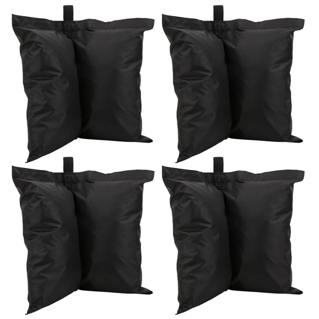 BLLBOO Bolsa de Arena - Tela Oxford Carpa Negra Duradera Bolsa de Arena Fija Gran Capacidad Buena Sunsha al Aire Libre a Prueba de Fugas 4PCS