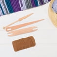 thumbnail image 3 of 1 Ensemble Bâton de Métier à Tisser en Bois Ensemble d'Aiguilles à Tricoter en Bois Kit de Tricotage à la Corde pour la Maison, 3 of 7