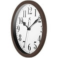thumbnail image 4 of Infinity Instruments Classic Round Brown Traditional Wall Clock 9.625 Inch, 4 of 7