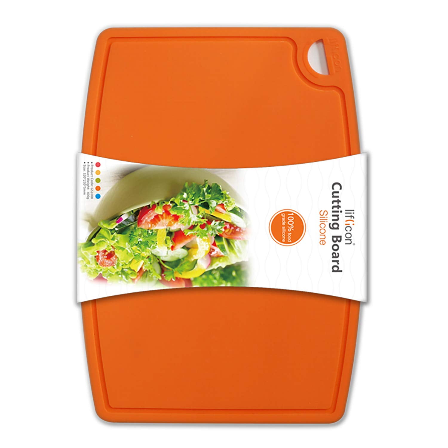 Silicone Cutting Board (Large Size) Orange