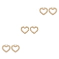thumbnail image 1 of Sonducket Paquete de 2 pendientes para mujer, diseño de nudo de bambú, elegancia, moda, chica con estilo, orejas colgantes, gotas para las W72464 en forma de corazón 3Conjunto, 1 of 6