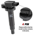 thumbnail image 3 of 4x Denso Ignition Coil 90919-02240 For Toyota Camry Yaris Prius 1.3L 1.5L 2.4L, 3 of 6