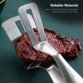 thumbnail image 4 of Advancent Pinza para carne, portátil, de acero inoxidable, para carne, pescado frito, pinza, espátula ranurada para voltear alimentos, postres, cocina Cocina y Comedor Advancent HA028554-00, 4 of 6
