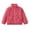Red, variant on Girls Leopard Fleece Jacket Kids Rainbow Furry Sherpa Coat Fall Winter Mock Neck Zip Up Fuzzy Soft Warm Outwear