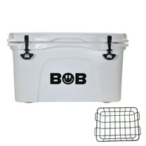 BOB THE COOLER CO 50QT "The El Amigo" Leak-Proof Hard Cooler with Heavy Duty Handle & Built In Lid Latching Bottle Openers - Fits 60 12oz Cans for the Beach, Camping, Tailgating, Sports, & More