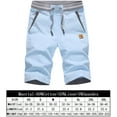 thumbnail image 2 of Men's Shorts Casual Classic Fit Drawstring Summer Beach Shorts with Elastic Waist and Pockets, 2 of 7