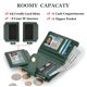 thumbnail image 3 of Billetera Sunpour Gato y Floral con Bloqueo RFID, tipo Bifold, de Cuero Vegano, 3 of 7