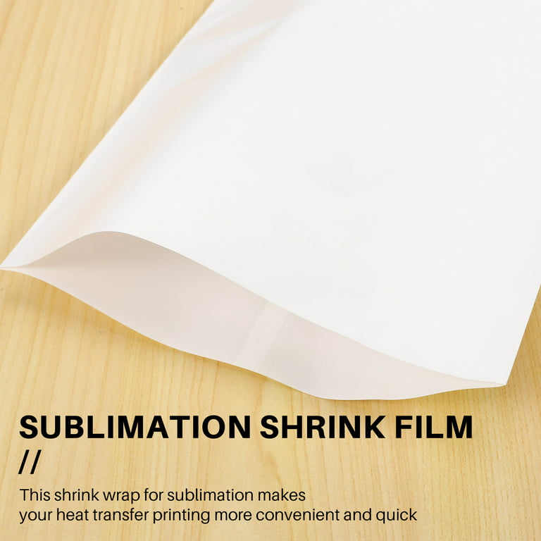 White Sublimation Shrink Wrap Film Wrap Sleeve For Sublimation
