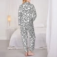 thumbnail image 6 of Wukai Snake Print Women's Pajama Set - Soft Long Sleeve Sleepwear for Comfort and Style-, 6 of 9
