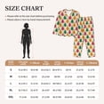 thumbnail image 4 of Haiem Colorful Frogs Pattern Women’s Long-sleeve Sleepwear,Sleepwear Set,2-piece Loungewear Set,Soft PJs Comfy Nightwear with Pockets-XX-Large, 4 of 7
