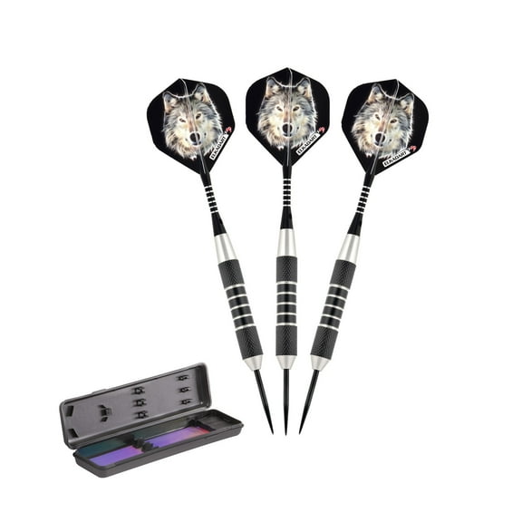 Elkadart Lone Wolf Steel Tip Dart Set, 23 Grams