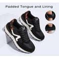 thumbnail image 5 of LUCKY STEP Womens Retro Chunky Sneakers Fashion Color Blocked Casual Shoes,Black, 5 of 10