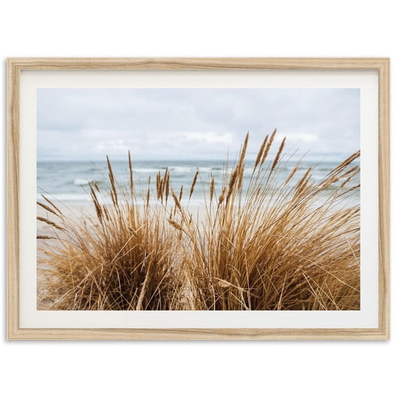 Coastal Beach Grass Muted Wall Art Home Decor