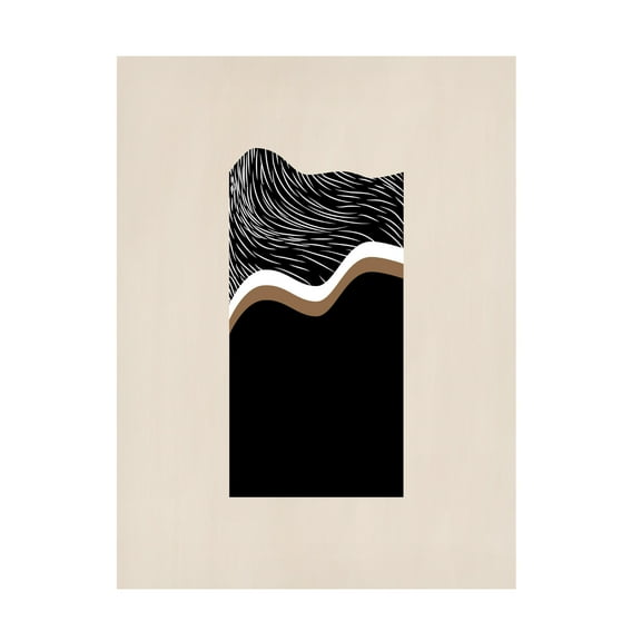 Trademark Fine Art Elena Ristova White Wave Art No.2 Canvas Wall Art