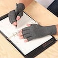 thumbnail image 3 of Guantes de compresión para artritis/túnel carpiano/reumatismo/alivio del dolor de artritis, gris, 7x19cm, 3 of 5