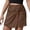 A-Brown329, variant on Bibifish Womens High-Waist Pencil Mini Skirts Fall Wrap High Waist Faux Leather Bodycon Slim-Fit Elegant Cut Cold Weather Skirts