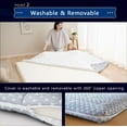 thumbnail image 5 of EMOOR Foldable Hybrid Futon Mattress, High-Resilience Urethane Foam 150N with Washable Padded Cover, Japanese Full (76.8x55.1x2.4in), Tatami Floor Sleeping Mat Pad Topper, Gray, 5 of 12