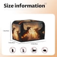 thumbnail image 5 of Fotbe Castle Cool Fire Dragon for Two Slice Toaster Cover, Fingerprint Protector, Super Soft Appliance Cover And Dust Cover,Bread Dust Cover & Fingerprint Protection, 5 of 7