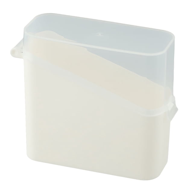 Contenedor de queso en rodajas de 2 piezas para negra Caja de almacenamiento de plástico con tapa abatible