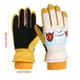 thumbnail image 4 of OGLCCG Kids Winter Gloves Warm Windproof Waterproof Snow Ski Gloves Outdoor Thickening Fleece Snowboard Gloves for Boy Girl 4-7 Years, 4 of 8