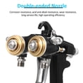 thumbnail image 3 of Double 1.4mm Nozzle Dual Heads Two Component Mirror Effect Silver Chrome Air Powered Spray Machine Professional Air Paint Sprayer Spray Machine for Painting Cars Black, 3 of 7