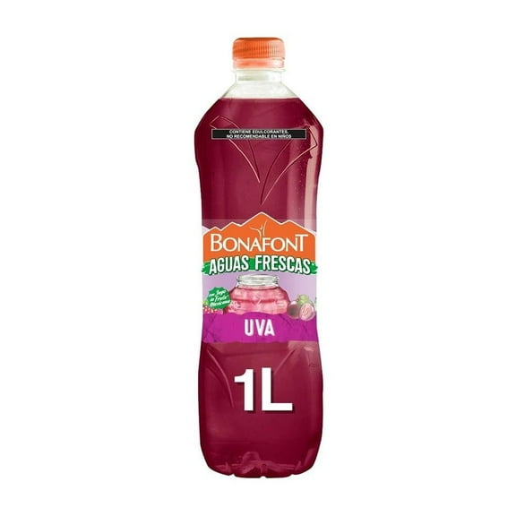 Agua saborizada Bonafont Aguas Frescas uva 1 l