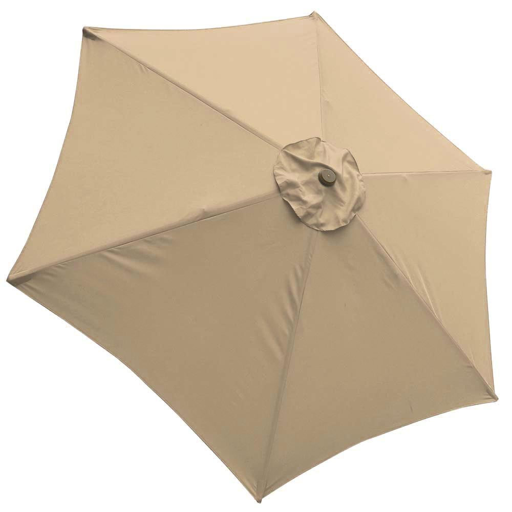9' 6 Rib Patio Umbrella Replacement Canopy Outdoor Yard Deck Cover Top